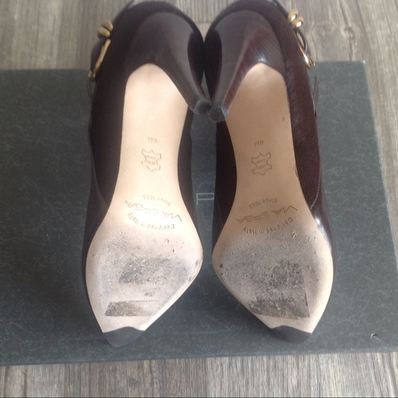 Via Spiga V-Mica Leather Pony Hair Ankle Boot - Picture 6 of 6